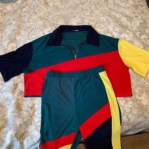 Multicolor Two Piece Set